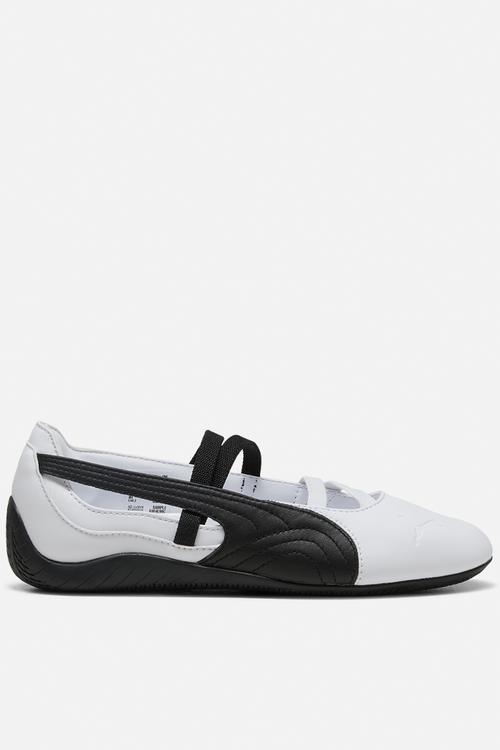 Speedcat Ballet Lthr Wns - White- Black