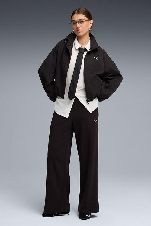 Ess Cat Comfort Wide Leg Pant Tr Op - Puma Black