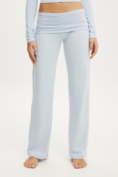 Dreamy soft roll waist pant - violet blue