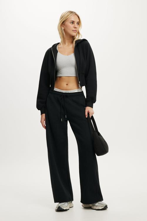 Summer Fleece Contour Zip Through - Black