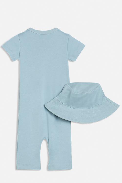 Minicats Newborn  2-Piece Romper Inf - Seafoam