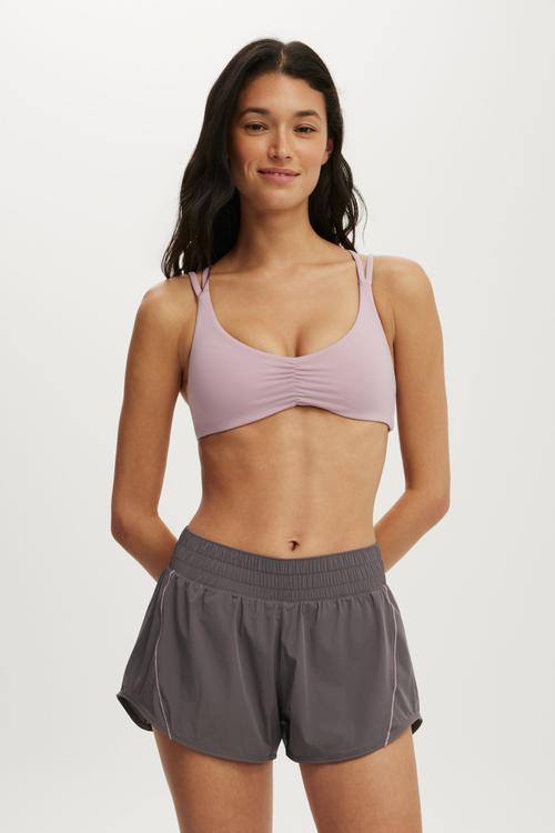 Active Curve Hem Short - Violet Grey