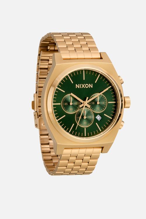 Time Teller Chrono - Gold / Green Sunray
