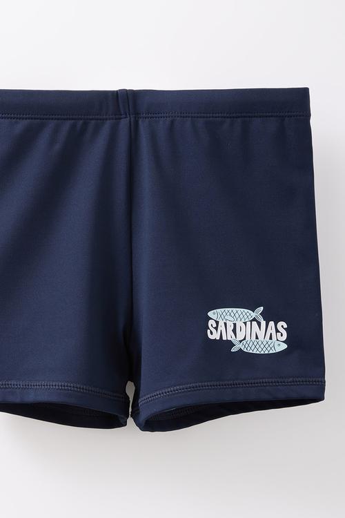 Billy Boyleg Swim Trunk - Squid Ink/Sardines