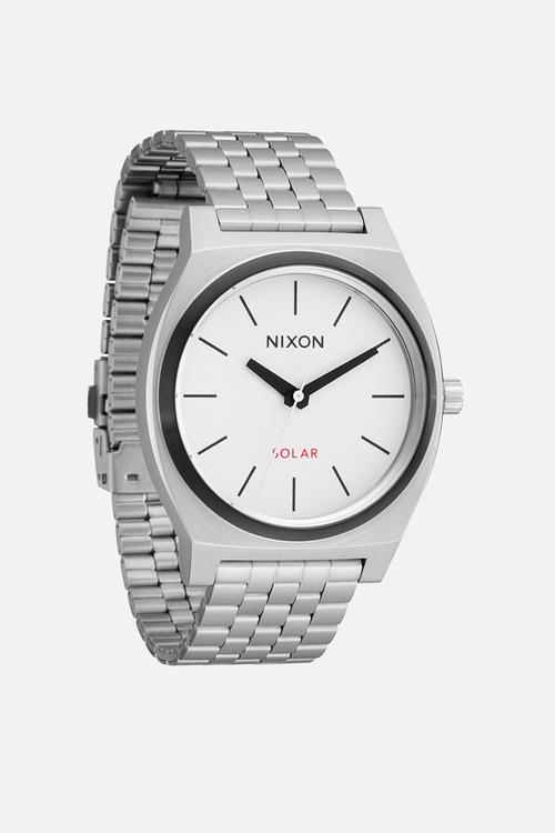 Time Teller Solar  - Silver / White Lume