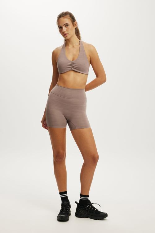 Ultra Soft Invisible Scrunch Shortie Short - Mocha Marle