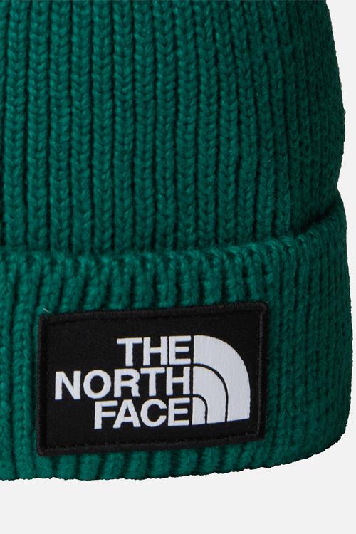 TNF Logo Box Cuffed Beanie - Evergreen