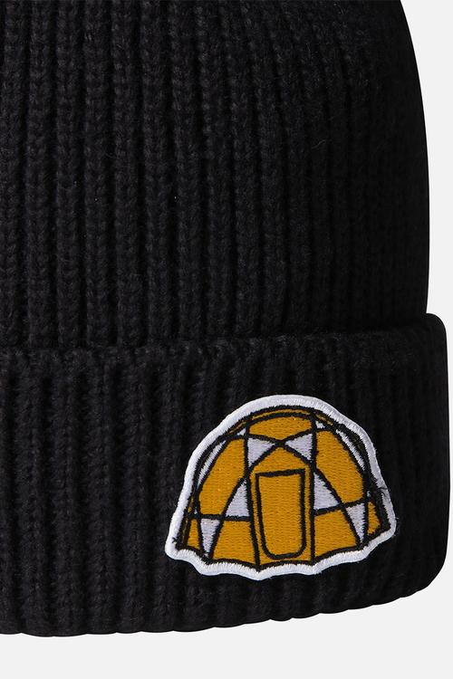 TNF Logo Box Cuffed Beanie - TNF Black-Icon Patch