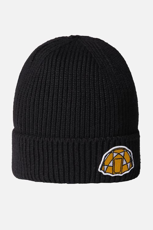 TNF Logo Box Cuffed Beanie - TNF Black-Icon Patch
