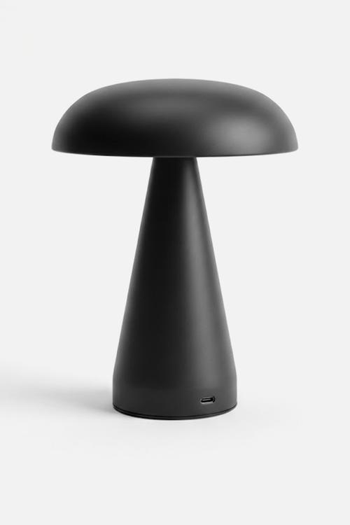 Button Rechargeable LED Lamp - Black