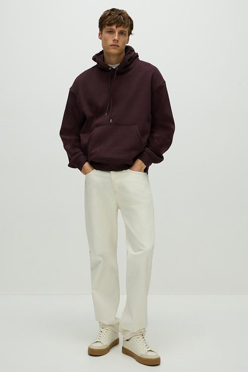 Loose fit hoodie - plum