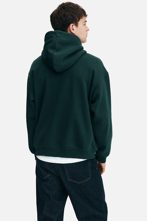 Loose fit hoodie - dark forest green