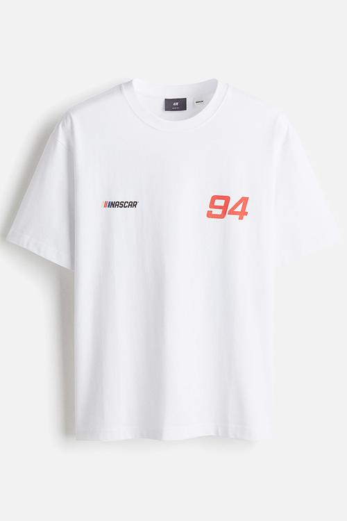 Loose fit t-shirt - white nascar