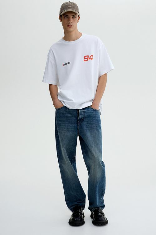 Loose fit t-shirt - white nascar