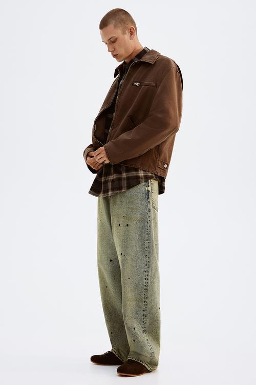 Canvas workwear jacket - brown