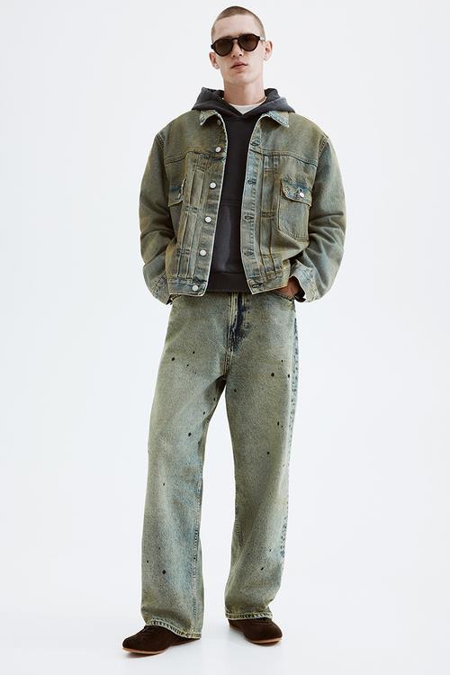 Loose fit denim jacket - denim blue 
