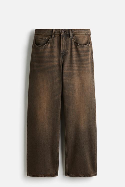 Relaxed jeans - rust brown