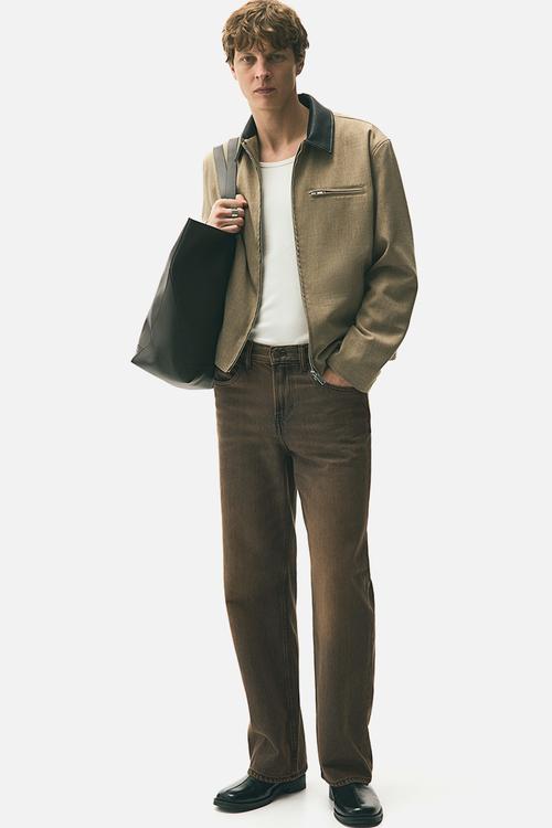 Relaxed jeans - rust brown