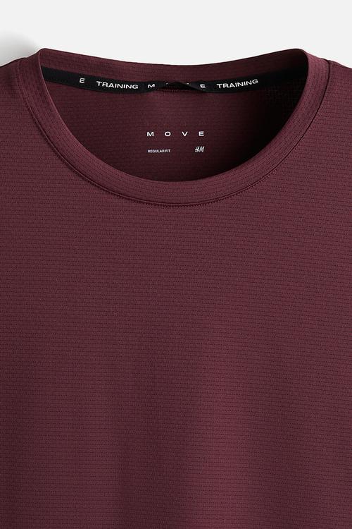 Mesh sports T-shirt with drymove™ - light burgundy