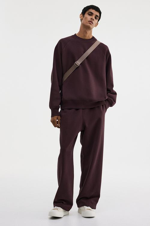 Oversized fit sweatshirt - plum purple