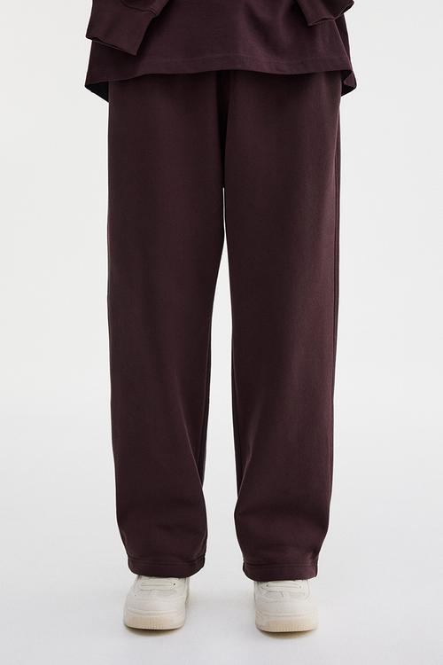 Loose fit sweatpants - dark plum purple