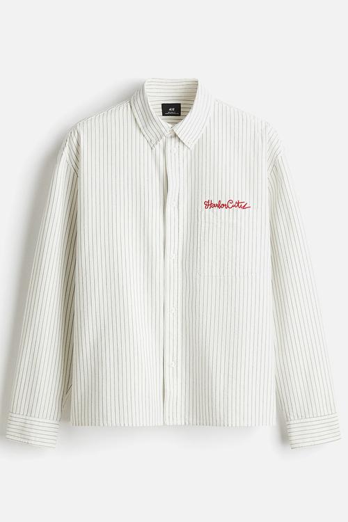 Loose fit oxford shirt - white harbor city