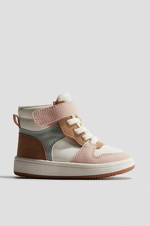 Open-front trainers - light pink/turquoise