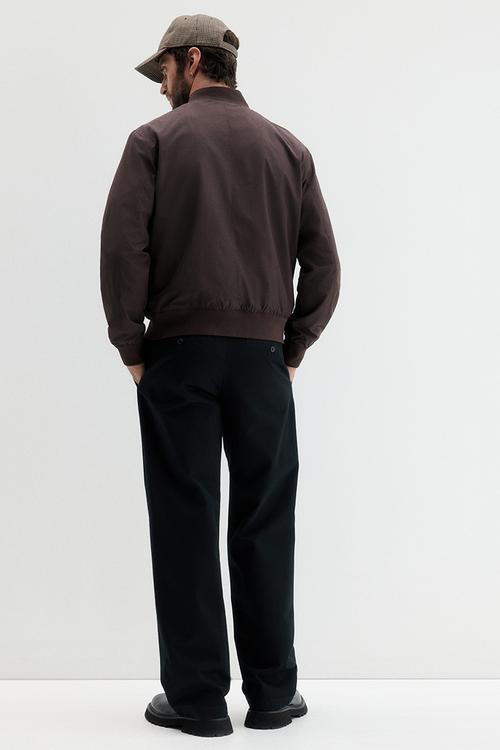 Lightweight bomber jacket - brown
