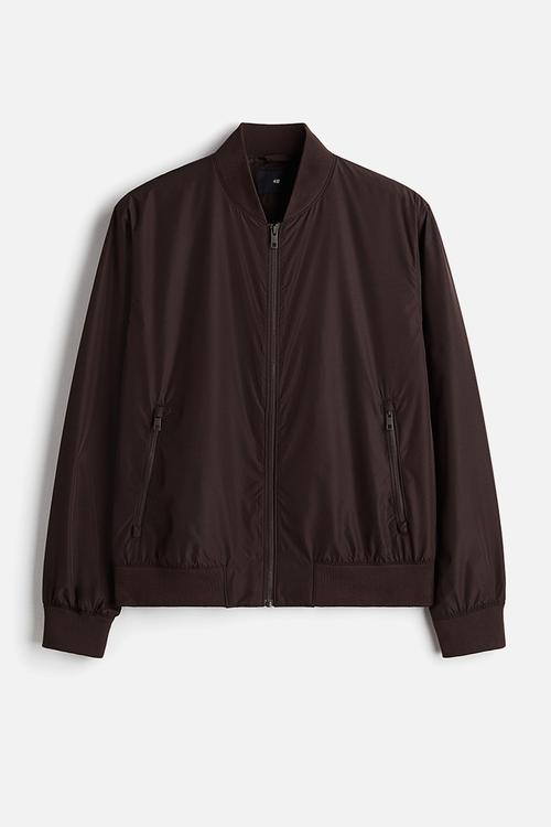 Lightweight bomber jacket - brown