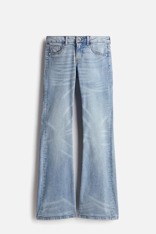 Flared low jeans - light denim blue 