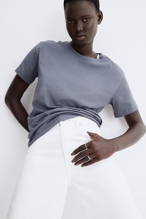 Cotton T-shirt - dark grey 
