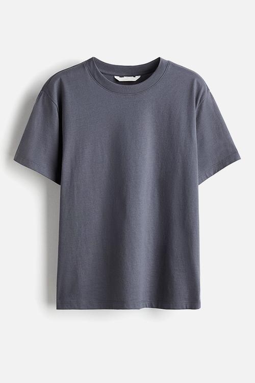 Cotton T-shirt - dark grey 
