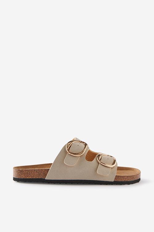 Rex double buckle slide - stone