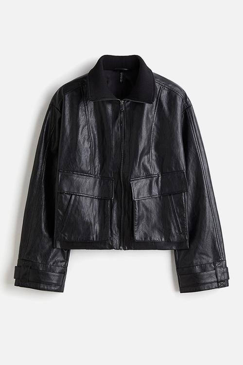 Aviator jacket - black