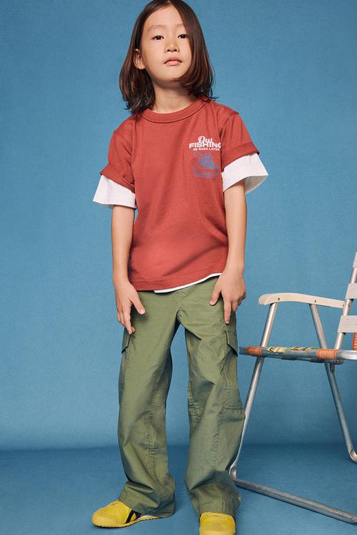 panel cargo pant - khaki green