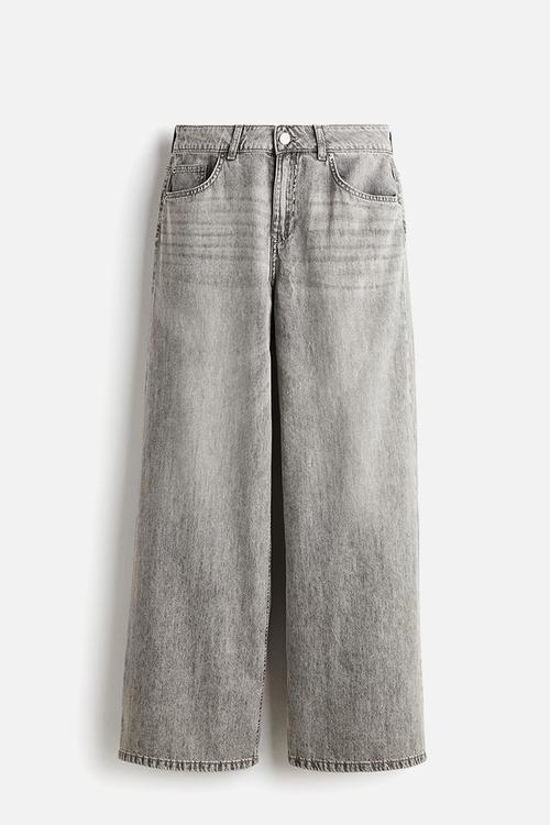 Wide regular jeans - denim grey