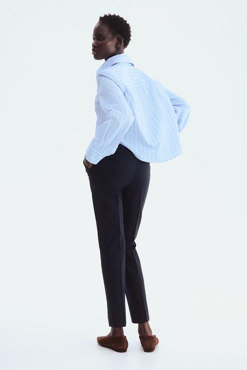 Cigarette trousers - navy blue 