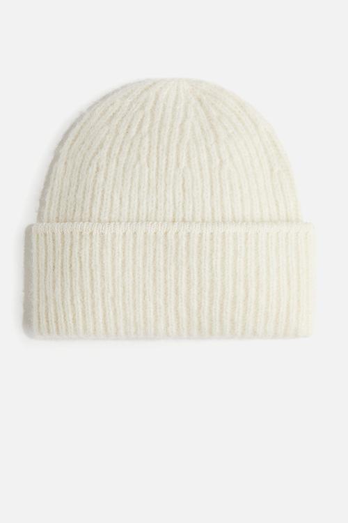 Soft-brushed beanie - cream