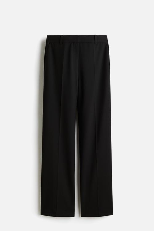 Straight trousers - black