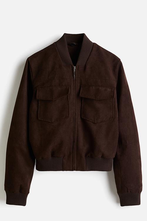 Bomber jacket - dark brown