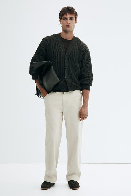 Relaxed fit worker trousers - beige
