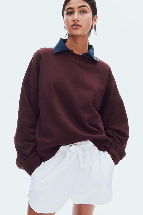 Oversized sweatshirt - burgundy