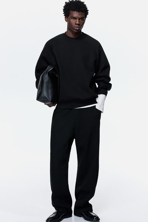 Oversized fit sweatshirt - black