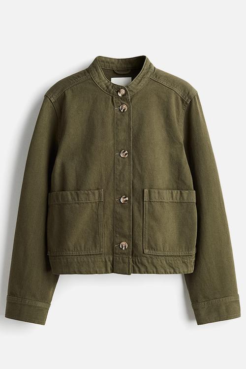 Twill jacket - green