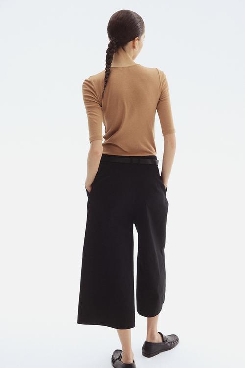 Pima cotton T-shirt -  dark beige