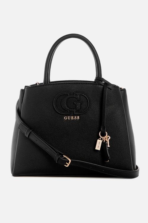 Guess NOREEN CONVERTIBLE XBODY FLAP - Cross body bag - dove/off-white
