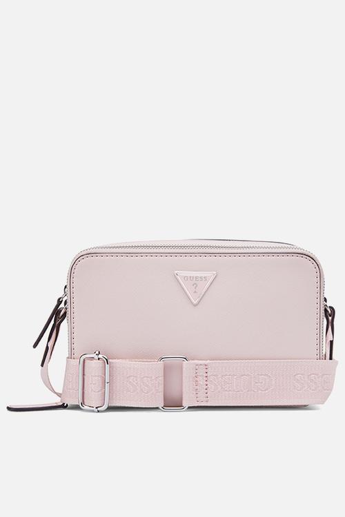 Viviette Mini Dbl Zip Crossbody - Pink