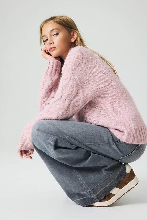 Wide leg jeans - denim grey