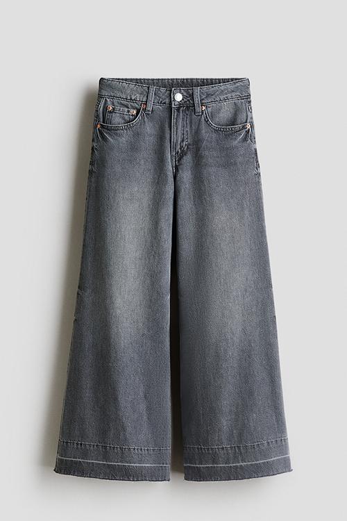 Wide leg jeans - denim grey