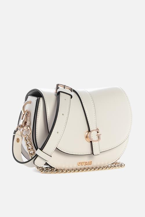 Carrie mini flap crossbody bag- stone